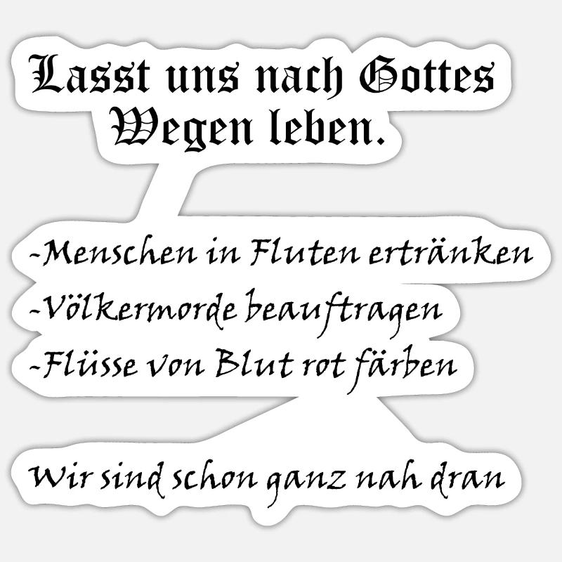 Sticker Größe S (10 x 10 cm) - 
