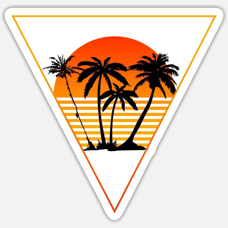 Synthwave-Retrowave Sticker Größe S (10 x 10 cm)