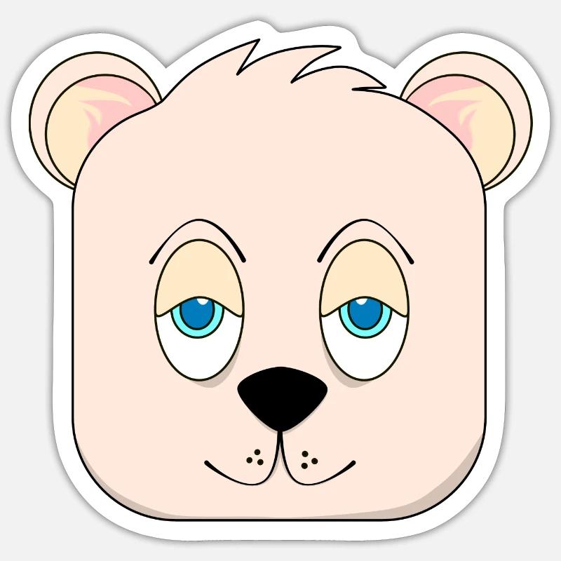 Quadrathund Nummer eins Sticker Größe S (10 x 10 cm)