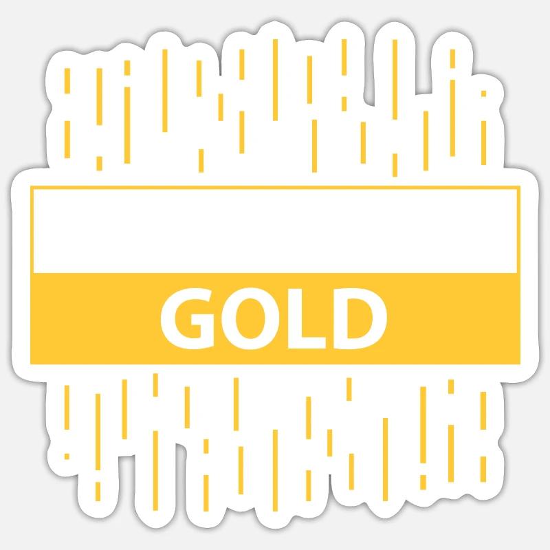 Hardstucco Gold - Sticker taille S (10 x 10 cm) - blanc mat