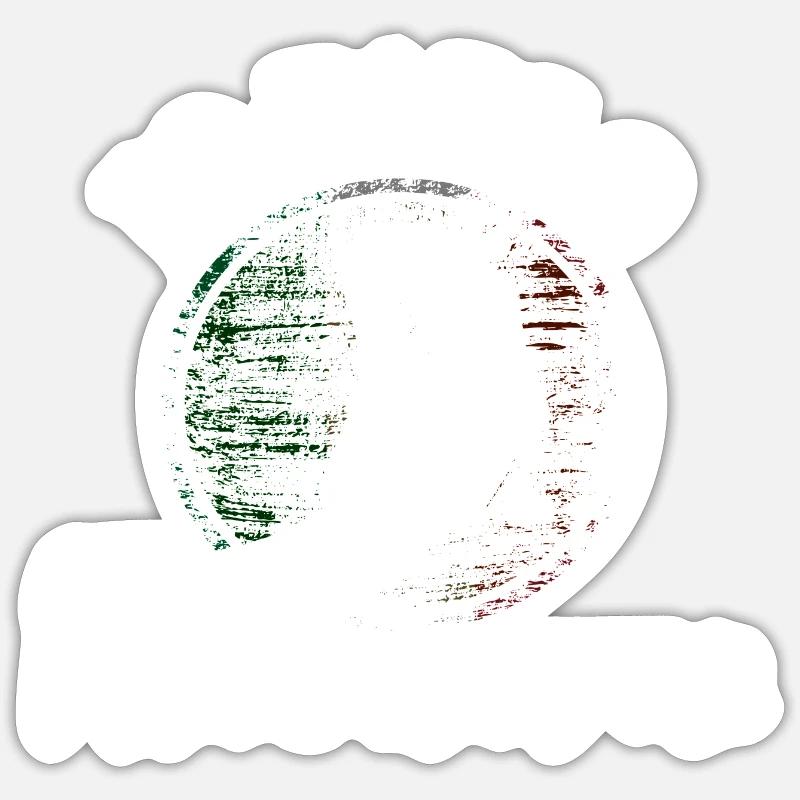Italienisch sprechen, Spruch - Sticker Größe S (10 x 10 cm) - Mattweiß