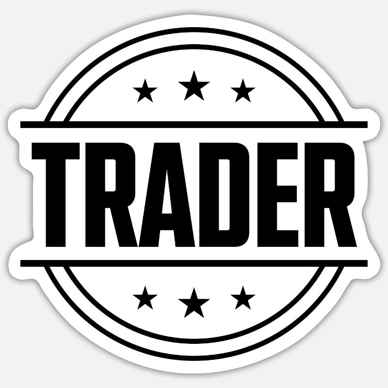 Trader Beruf Sticker Größe S (10 x 10 cm)