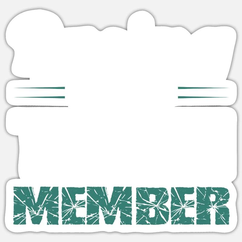 Équipe de course - Sticker taille S (10 x 10 cm) - blanc mat