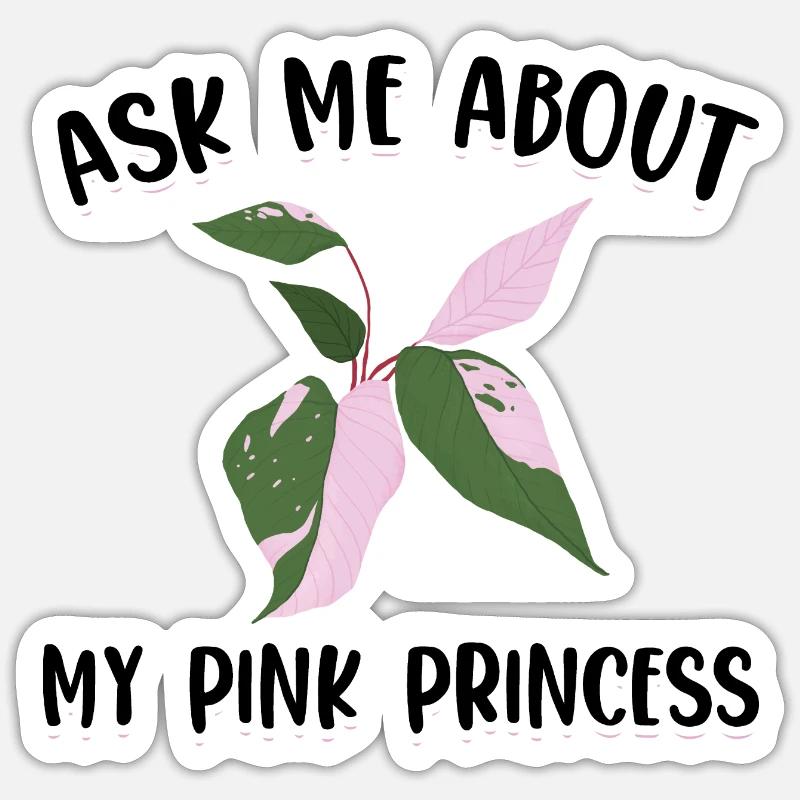 Pink Princess - Sticker size S (10 x 10 cm) - white matte