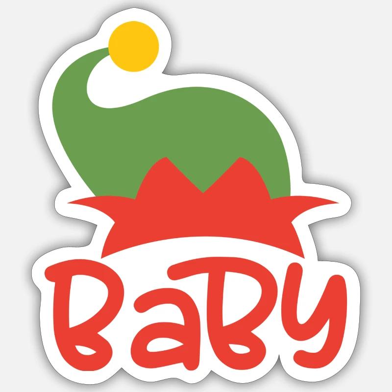Bébé - Sticker taille S (10 x 10 cm) - blanc mat