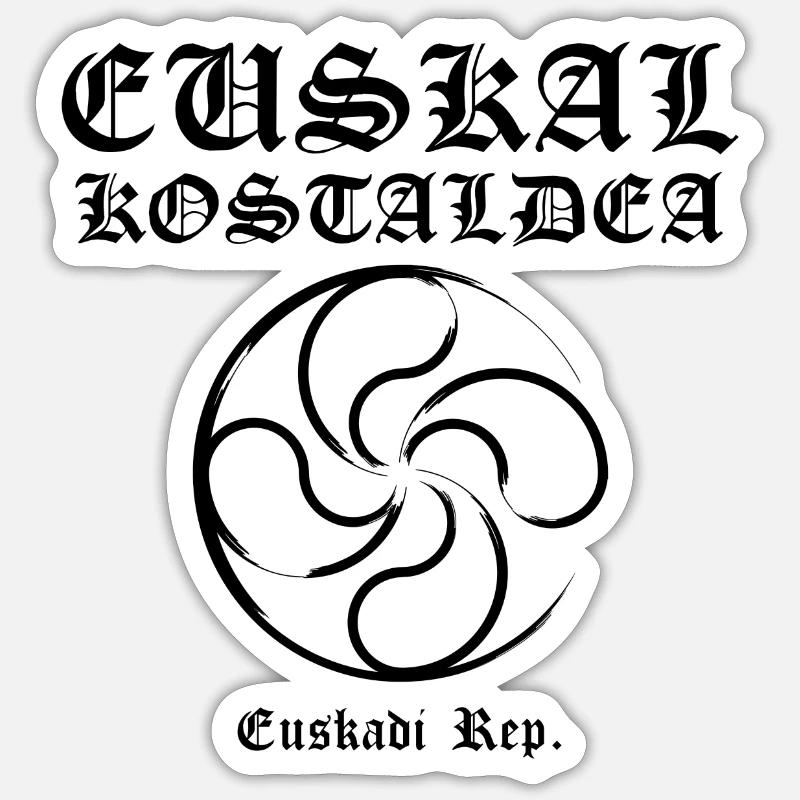 Basque Cross Sticker size S (10 x 10 cm)