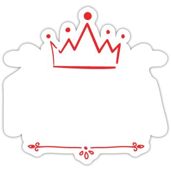Frieda - Sticker taille S (10 x 10 cm) - blanc mat - Devant