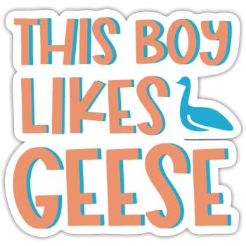 Wildlife Geese Bird Cute Goose Nature - Sticker size S (10 x 10 cm) - white matte - Front