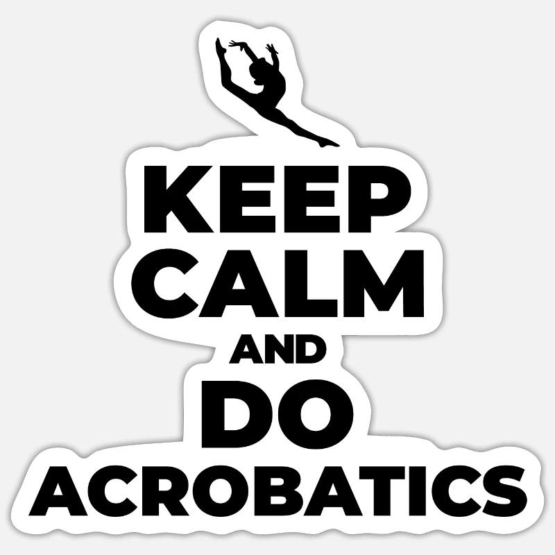 I'd Rather Be Doing Splits And Saltos Acrobatics S Sticker Größe S (10 x 10 cm)