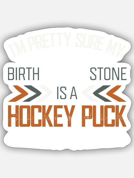 ice hockey witziger spruch - Sticker Größe S (10 x 10 cm) - Mattweiß