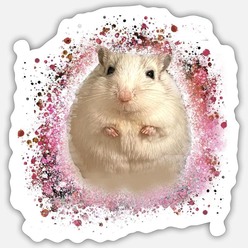 Springmaus,maus,graffiti,malerei,spitzmaus Sticker Größe S (10 x 10 cm)