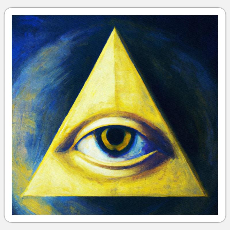 All Seeing Eye Sticker size S (10 x 10 cm)