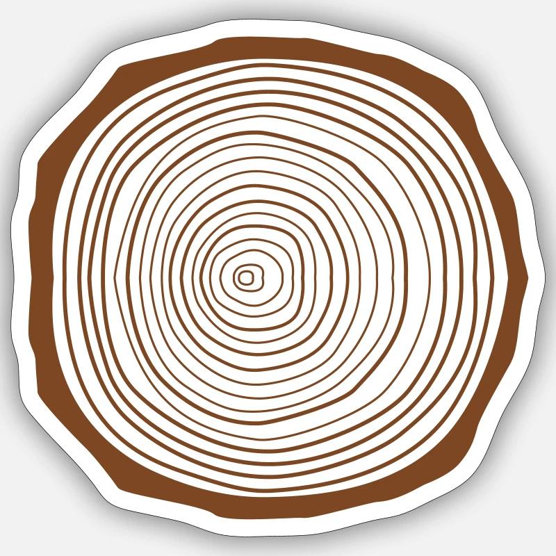 Logo du charpentier - Sticker taille S (10 x 10 cm) - blanc mat