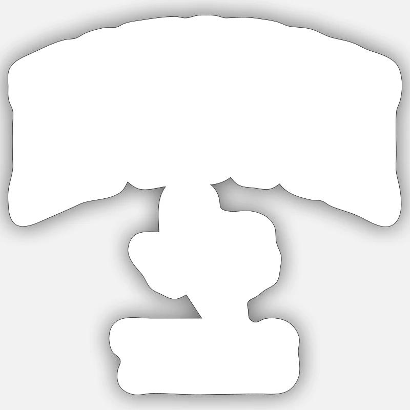 Houston - Sticker size S (10 x 10 cm) - white matte