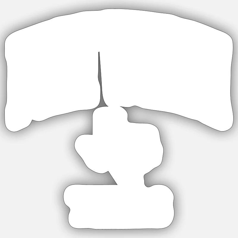 Fort Worth - Sticker Größe S (10 x 10 cm) - Mattweiß