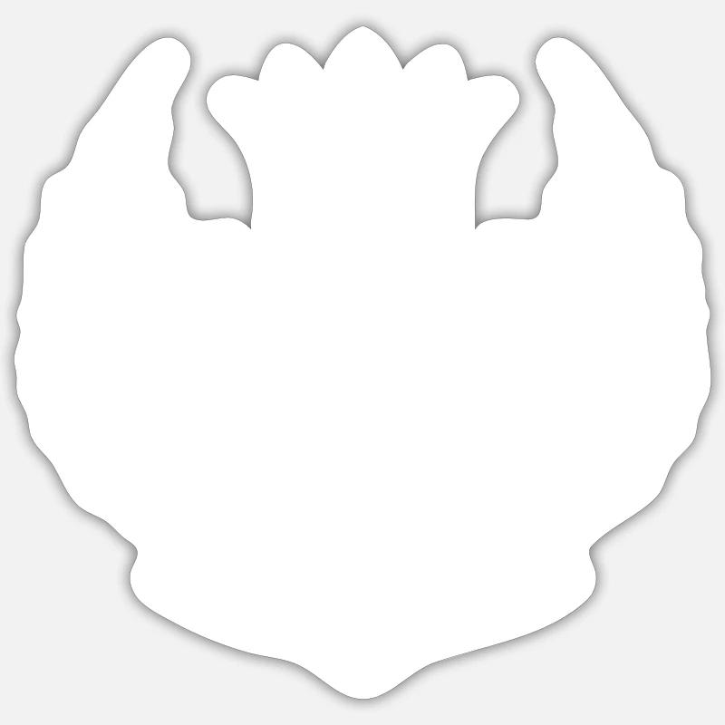 Mikrofon Wappen Sticker Größe S (10 x 10 cm)