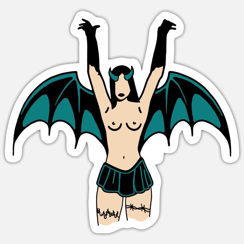 Dämon Sticker Größe S (10 x 10 cm)