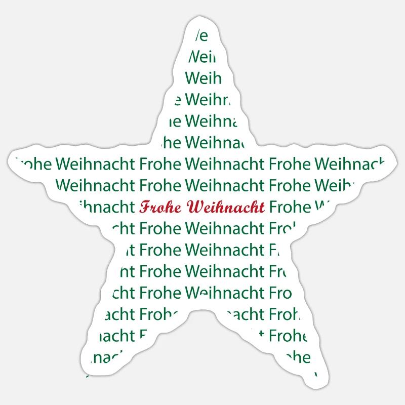 Joyeux Noël - Sticker taille S (10 x 10 cm) - blanc mat