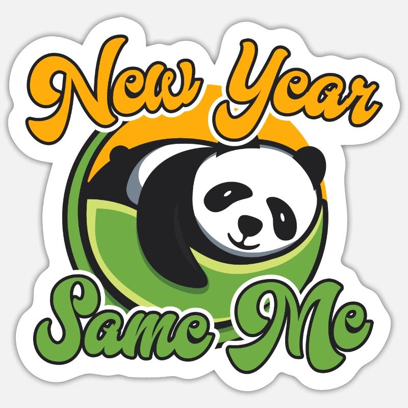 New Year Same Me Sticker Größe S (10 x 10 cm)