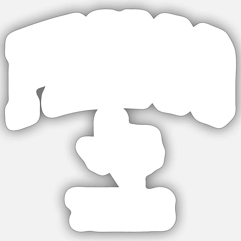 Frisco - Sticker taille S (10 x 10 cm) - blanc mat
