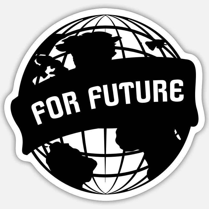 For Future - Sticker Größe S (10 x 10 cm) - Mattweiß