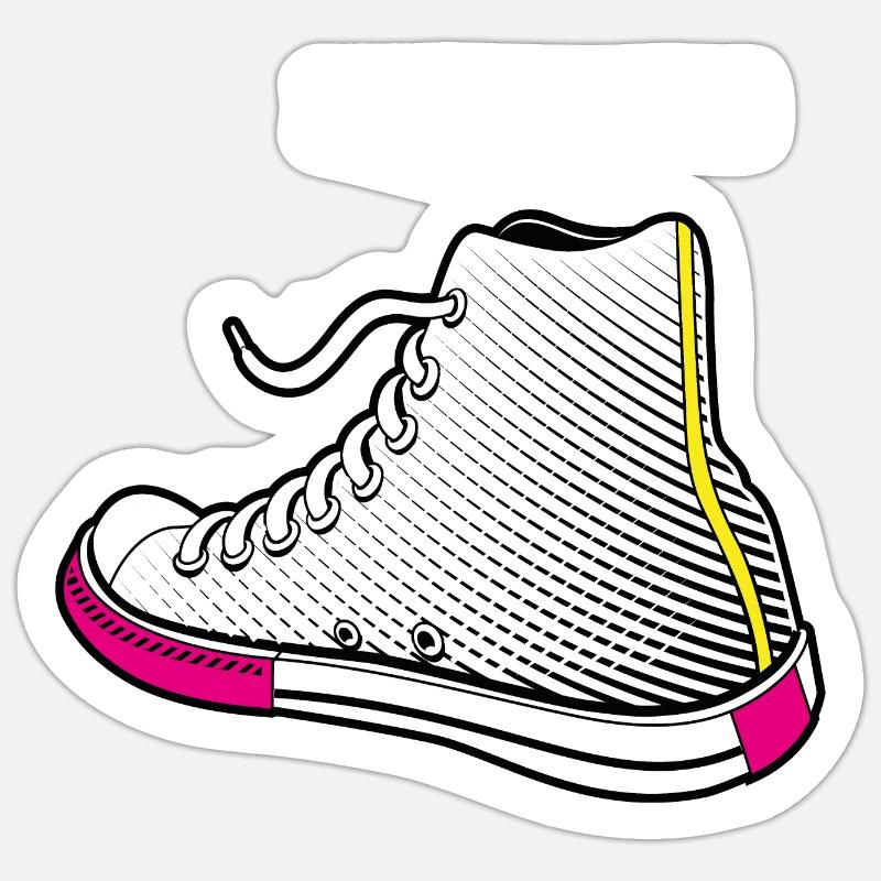 Sneakhead - Sticker Größe S (10 x 10 cm) - Mattweiß