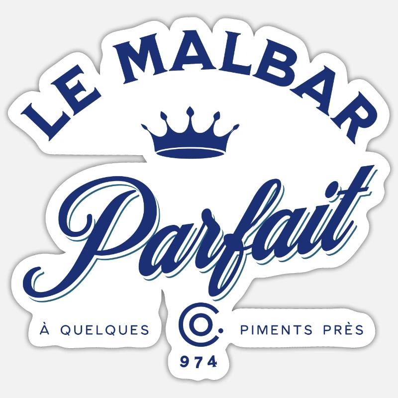 Le Malbar Parfait - Sticker taille S (10 x 10 cm) - blanc mat