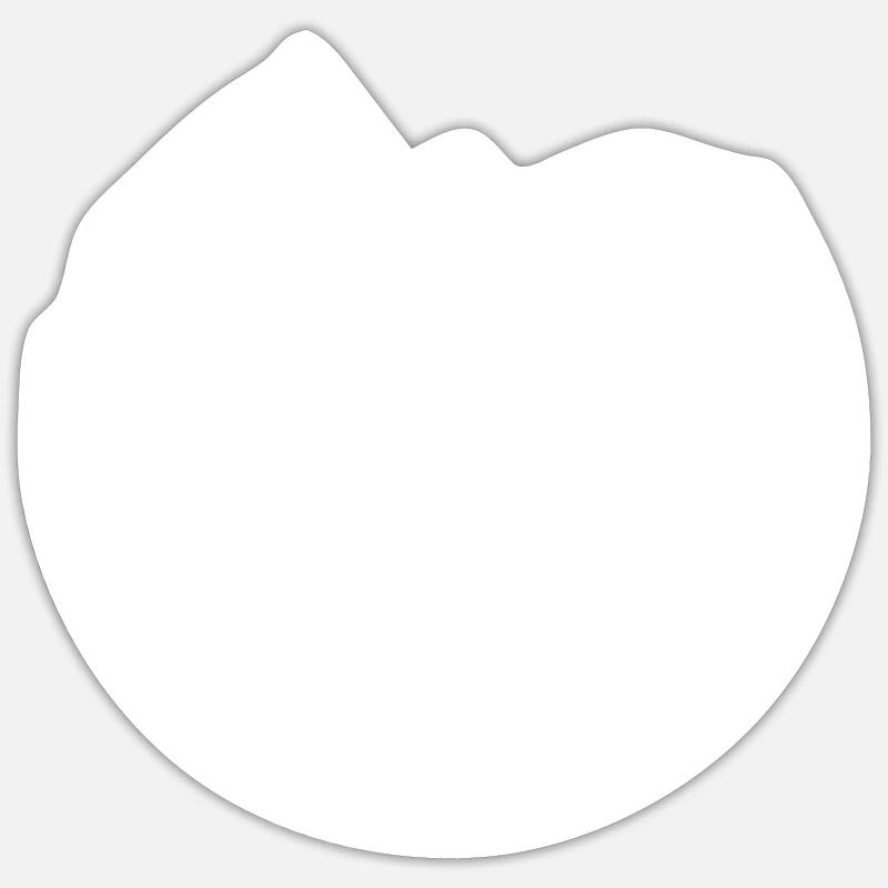Zelten - (6) - Sticker Größe S (10 x 10 cm) - Mattweiß