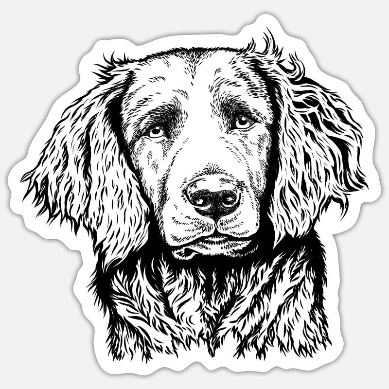 Portrait de caille - Sticker taille S (10 x 10 cm) - blanc mat
