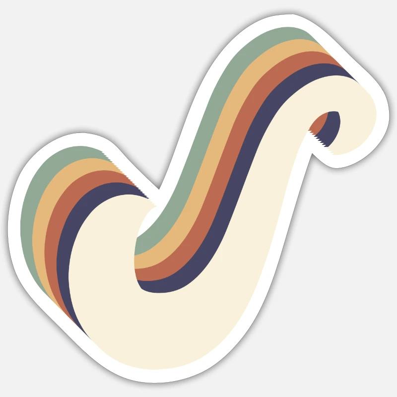 Letters S - Sticker size S (10 x 10 cm) - white matte