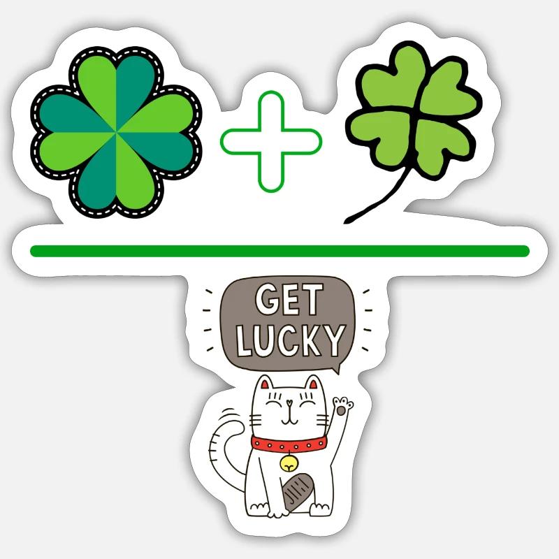 CHANCE - Sticker taille S (10 x 10 cm) - blanc mat