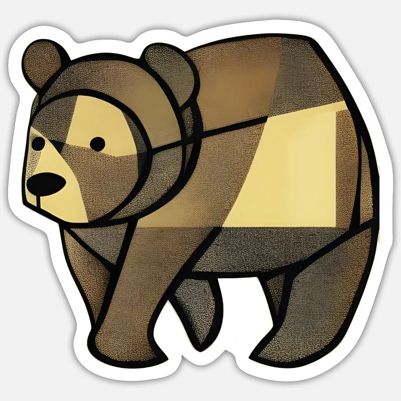 Ours Sticker taille S (10 x 10 cm)