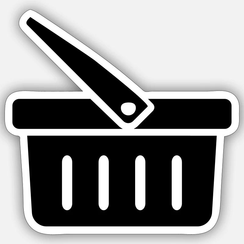 Panier d’achat | Panier Sticker taille S (10 x 10 cm)