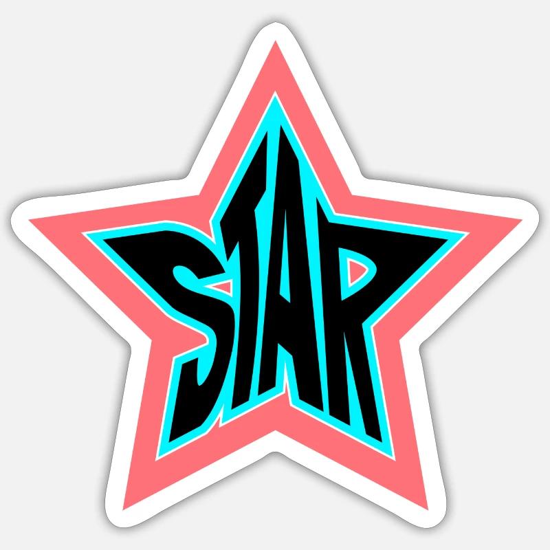 Star Stern Sticker Größe S (10 x 10 cm)