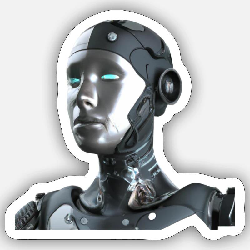 Robot Sticker size S (10 x 10 cm)