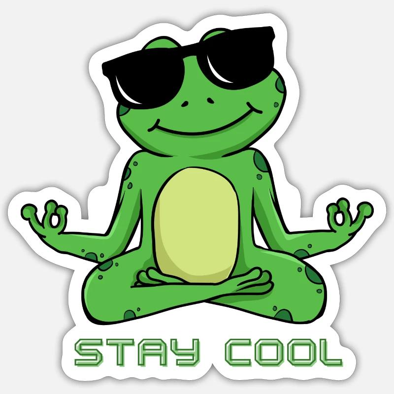 RESTEZ COOL 1 Sticker taille S (10 x 10 cm)