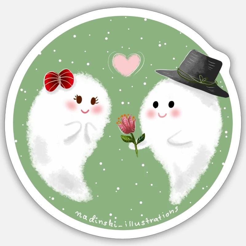 Saint-Valentin Sticker taille S (10 x 10 cm)