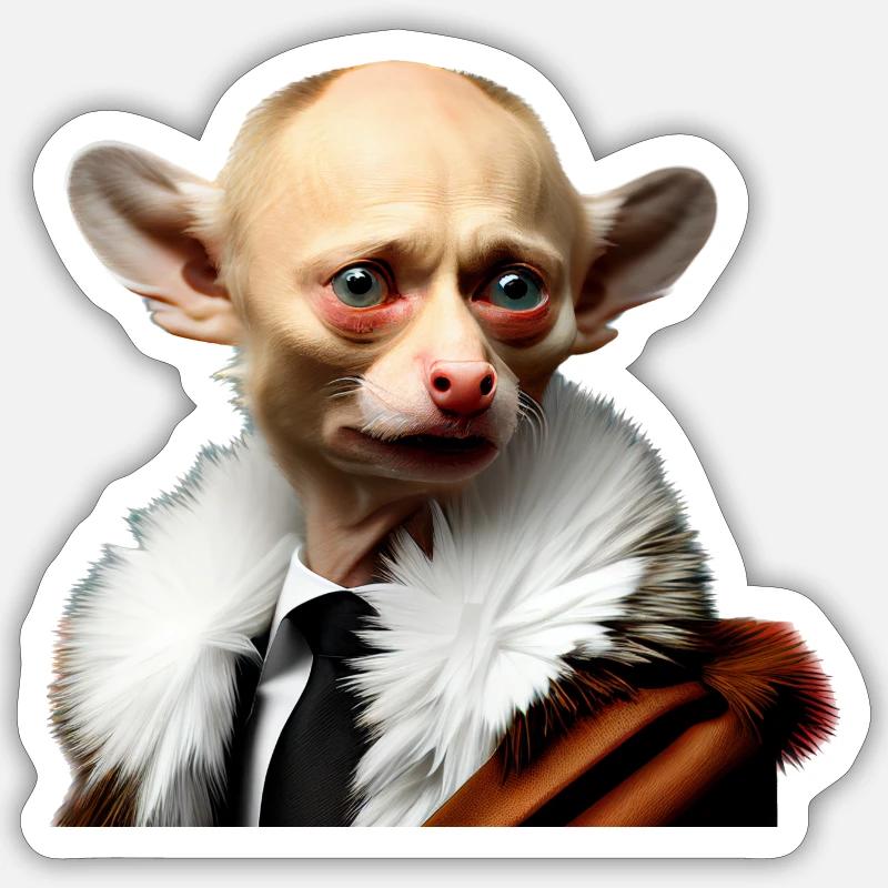 FCK PTN - Sticker Größe S (10 x 10 cm) - Mattweiß