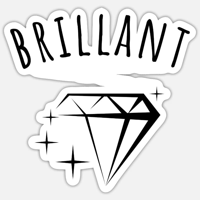 Brilliant gift idea Sticker size S (10 x 10 cm)