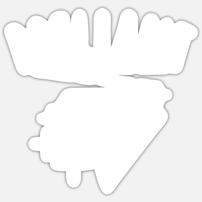 brillant idée cadeau - Sticker taille S (10 x 10 cm) - blanc mat