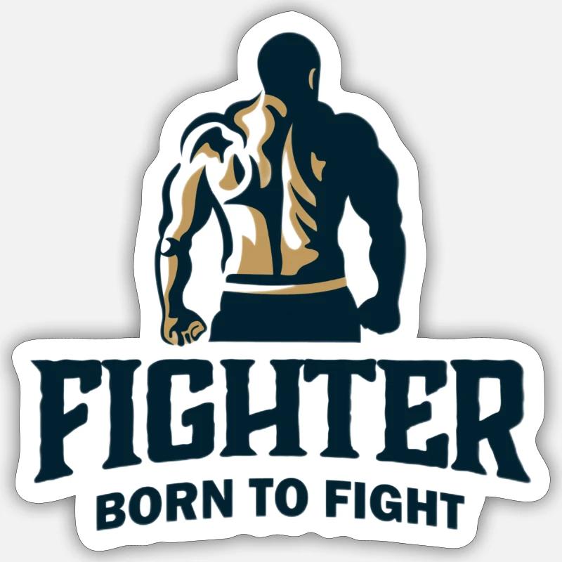 FIGHTER Sticker taille S (10 x 10 cm)