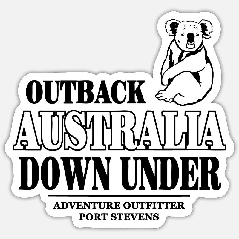 Koala - Australia - Australien - Sticker Größe S (10 x 10 cm) - Mattweiß