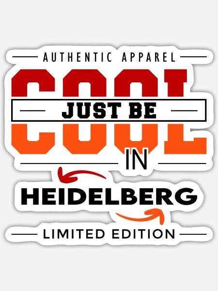 Heidelberg Meine Stadt Cool I Love Reise Tour - Sticker Größe S (10 x 10 cm) - Mattweiß