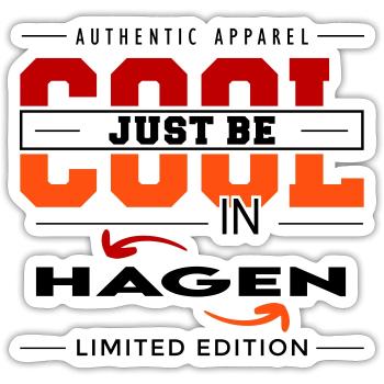 Hagen Meine Stadt Cool I Love Reise Tour - Sticker Größe S (10 x 10 cm) - Mattweiß - Vorne
