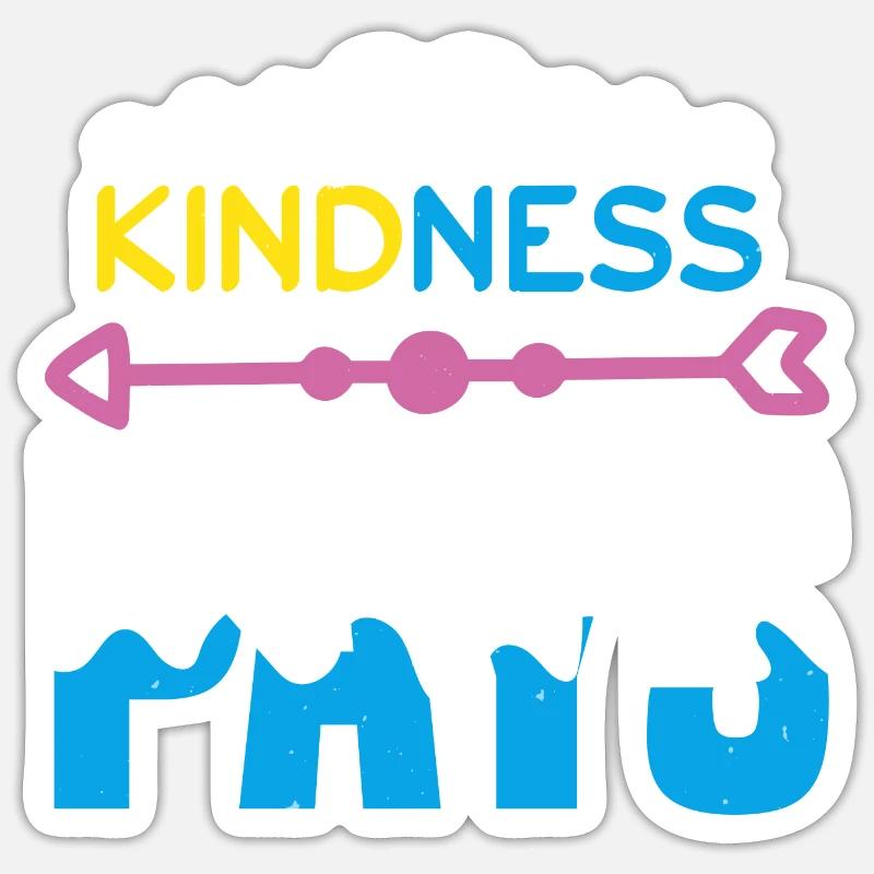 KINDNESS PAYS - Sticker size S (10 x 10 cm) - white matte