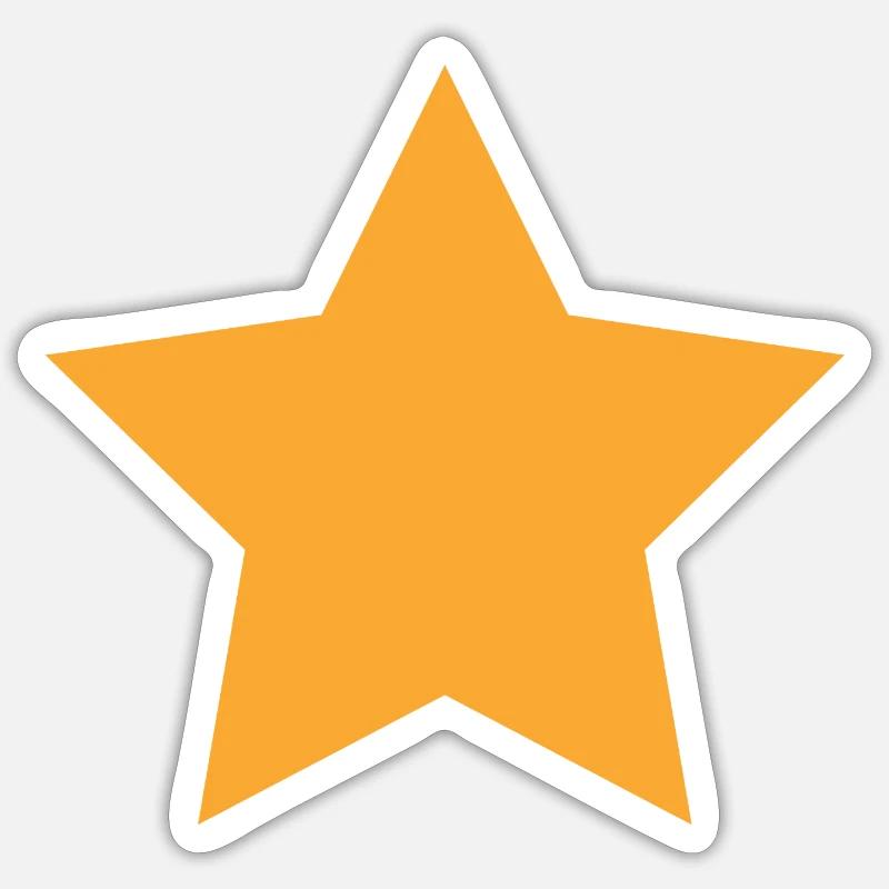 Star - Sticker size S (10 x 10 cm) - white matte