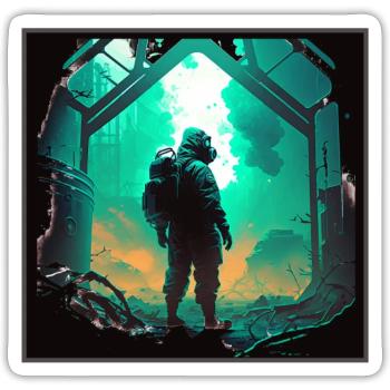 Labor Apocalypse - Sticker Größe S (10 x 10 cm) - Mattweiß - Vorne