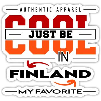 Finland Land Urlaub Reise verreisen - Sticker Größe S (10 x 10 cm) - Mattweiß - Vorne