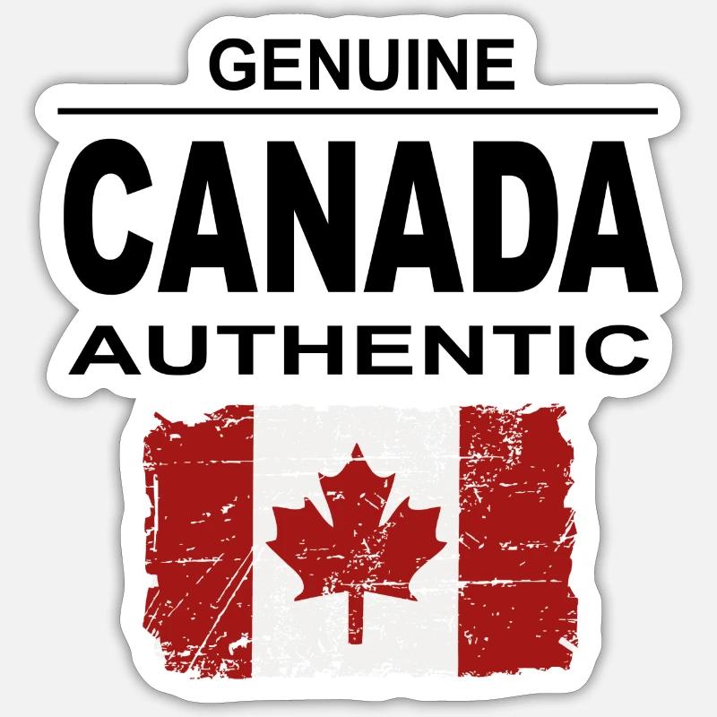 Kanada - Maple Leaf - Canada - Sticker Größe S (10 x 10 cm) - Mattweiß