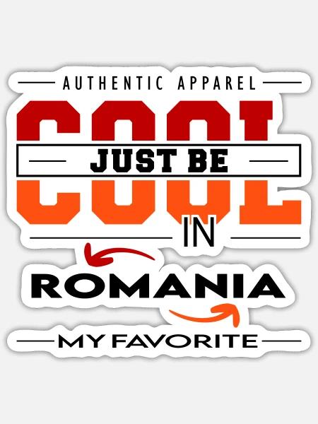 Romania Rumänien Land Urlaub Reise verreisen - Sticker Größe S (10 x 10 cm) - Mattweiß